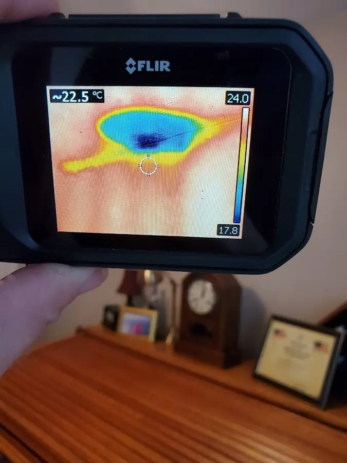 Thermal imaging inspection for water damage in Roseville